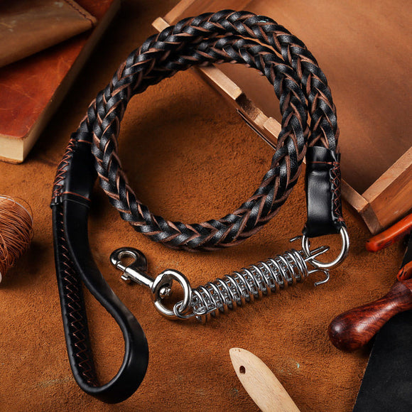 Cowhide collar.