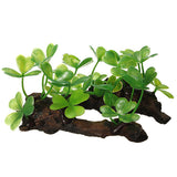 Grass and wood decoration simulation plant.