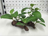 Grass and wood decoration simulation plant.