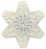 SP Snowflake Ultra Durable Nylon Dog Chew Toy for Aggressive Chewers - White.
