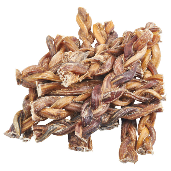 Grass-Fed Beef Braided Bully Sticks.