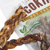 Grass-Fed Beef Braided Bully Sticks.