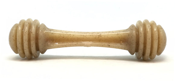 SP Honey Bone Ultra Durable Nylon Dog Chew Toy for Aggressive Chewers - Brown.