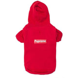 Pupreme Box Logo Hoodie | Dog Clothing.