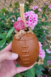 MKB Football Durable Synthetic Rubber Chew Toy and Treat Dispenser - Medium - Brown.