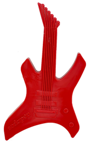 SP Electric Guitar Ultra Durable Nylon Dog Chew Toy for Aggressive Chewers - Red.