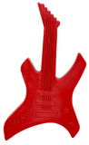 SP Electric Guitar Ultra Durable Nylon Dog Chew Toy for Aggressive Chewers - Red.