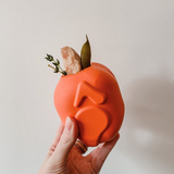 MKB Roasted Turkey Durable Rubber Chew Toy & Treat Dispenser - Medium - Orange.