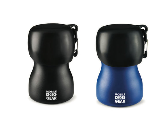 Bundle: MDG 9.5 Oz Water Bottle (Black) and MDG 9.5 Oz Water Bottle (Blue).
