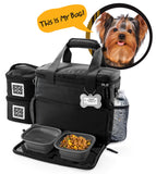 Bundle: ODG Day/Night Walking Bag (Black) and ODG Week Away Bag TM (Small Dogs) (Black).