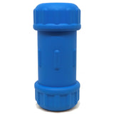 ID Bone Durable Rubber Chew Toy and Treat Dispenser - Medium - Blue.