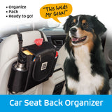 Mobile Dog Gear Car Seat Back Organizer.