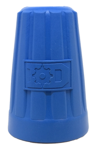 ID Wire Nut Durable Rubber Chew Toy & Treat Dispenser - Large - Blue.