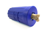 ID Wire Nut Durable Rubber Chew Toy & Treat Dispenser - Large - Blue.