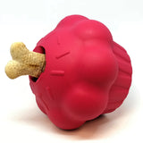 Cupcake Durable Rubber Chew Toy & Treat Dispenser - Pink.
