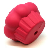 Cupcake Durable Rubber Chew Toy & Treat Dispenser - Pink.