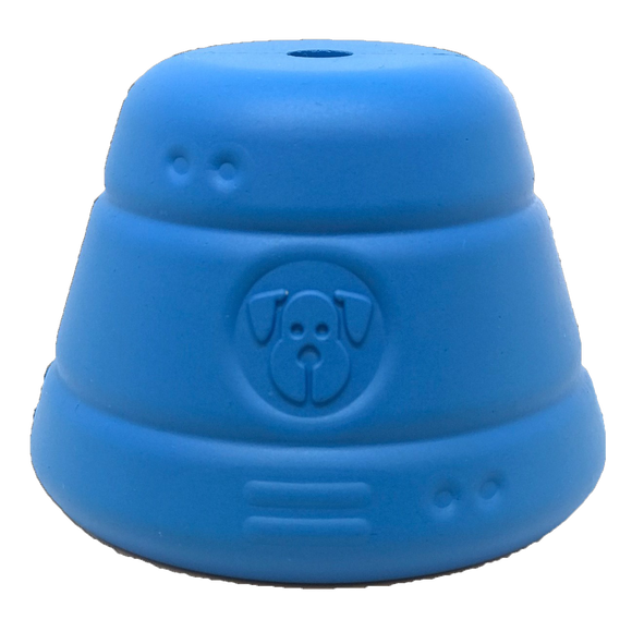 SN Space Capsule Durable Rubber Chew Toy & Treat Dispenser - Large - Blue.