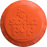 SP Bottle Top Flyer Durable Rubber Retrieving Frisbee - Orange Squeeze.