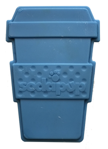 SP Coffee Cup Ultra Durable Nylon Dog Chew Toy for Aggressive Chewers - Blue.