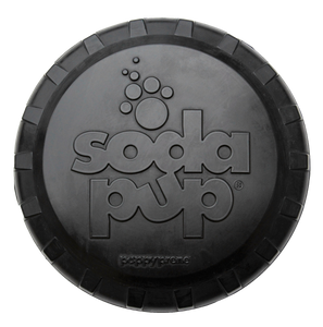 SP Magnum Bottle Top Flyer Ultra Durable Rubber Retrieving Frisbee - Large - Black.