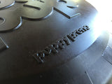 SP Magnum Bottle Top Flyer Ultra Durable Rubber Retrieving Frisbee - Large - Black.