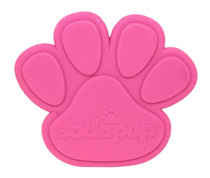 SP Paw Print Ultra Durable Nylon Dog Chew Toy for Aggressive Chewers - Pink.