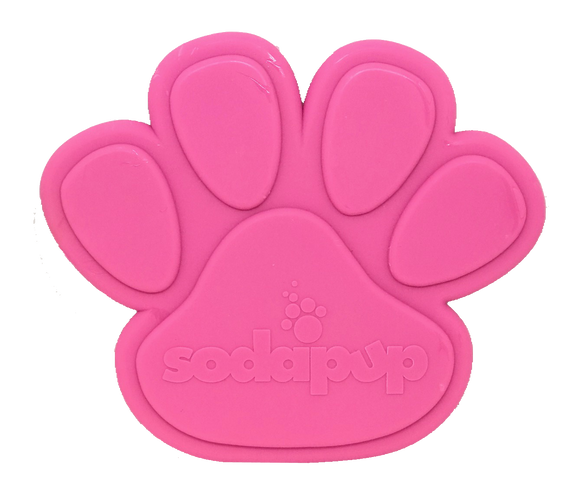 SP Paw Print Ultra Durable Nylon Dog Chew Toy for Aggressive Chewers - Pink.