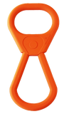 SP Pop Top Rubber Tug Toy for Interactive Play - Orange Squeeze.