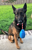 USA-K9 Grenade Durable Rubber Chew Toy, Treat Dispenser, Reward Toy, Tug Toy, and Retrieving Toy.