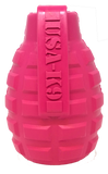 USA-K9 Puppy Grenade Durable Rubber Chew Toy & Treat Dispenser for Teething Pups - Pink.
