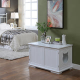 X-Large Cat Washroom Bench Litter Box Enclosure Furniture Box House with Table.