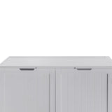 X-Large Cat Washroom Bench Litter Box Enclosure Furniture Box House with Table.