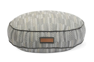Round Pet Bed in Muttly Merle.