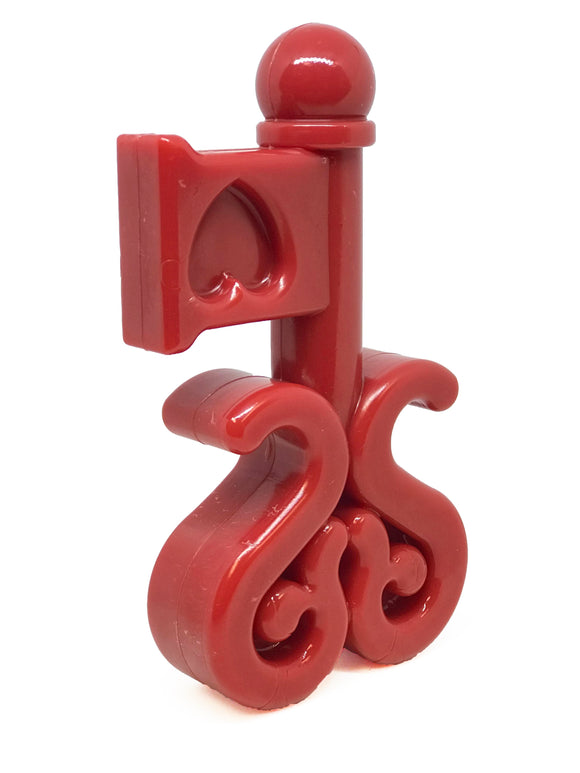 MKB Key to My Heart Ultra Durable Nylon Dog Chew Toy for Aggressive Chewers- Red.