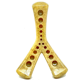 SP MOD Wishbone Ultra Durable Nylon Dog Chew Toy for Aggressive Chewers - Brown.