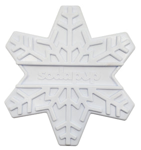 SP Snowflake Ultra Durable Nylon Dog Chew Toy for Aggressive Chewers - White.