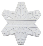 SP Snowflake Ultra Durable Nylon Dog Chew Toy for Aggressive Chewers - White.